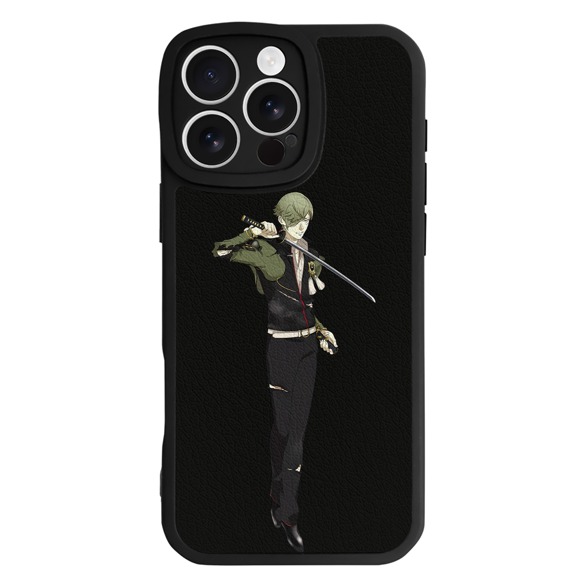 （画像用） 刀剣乱舞 Touken Ranbu 【iPhone 16シリーズ対応】シリコンスマホケース（レザー調） 材質：シリコン